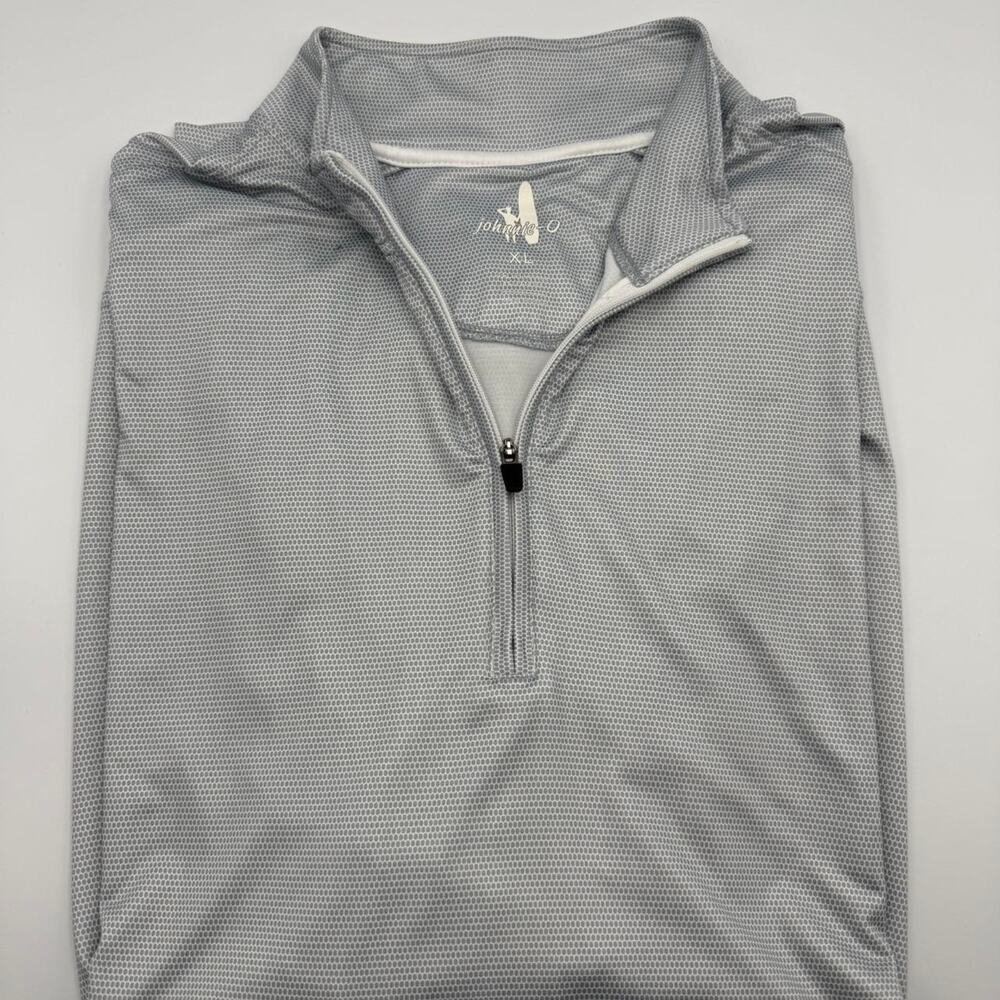 Johnnie O light grey quarter zip golf size XL. Company Logo